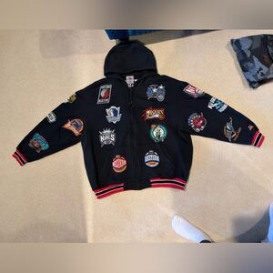 Unique Sports Generation NBA All Teams Patch Hoodie – 2X – Full Zip – Rare